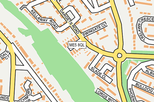 ME5 8QL map - OS OpenMap – Local (Ordnance Survey)