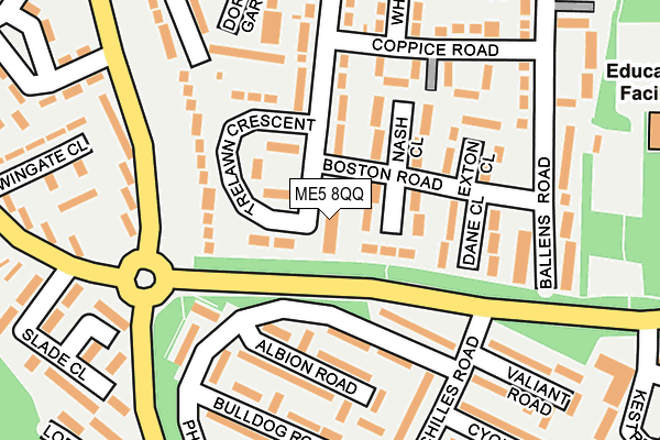 ME5 8QQ map - OS OpenMap – Local (Ordnance Survey)
