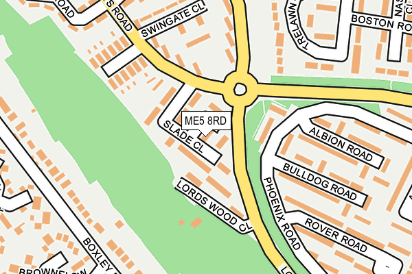 ME5 8RD map - OS OpenMap – Local (Ordnance Survey)