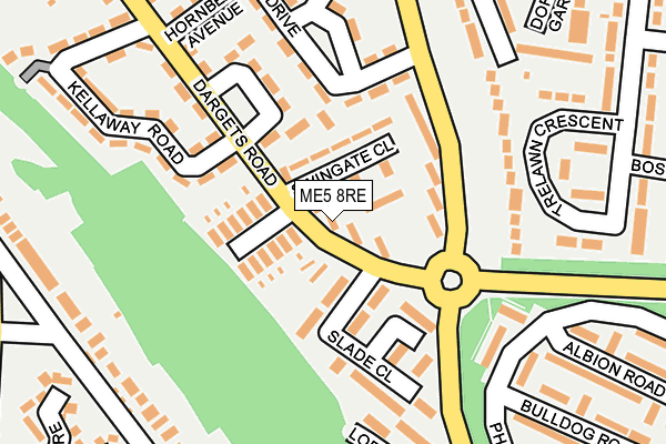 ME5 8RE map - OS OpenMap – Local (Ordnance Survey)