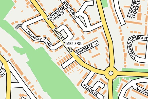 ME5 8RG map - OS OpenMap – Local (Ordnance Survey)