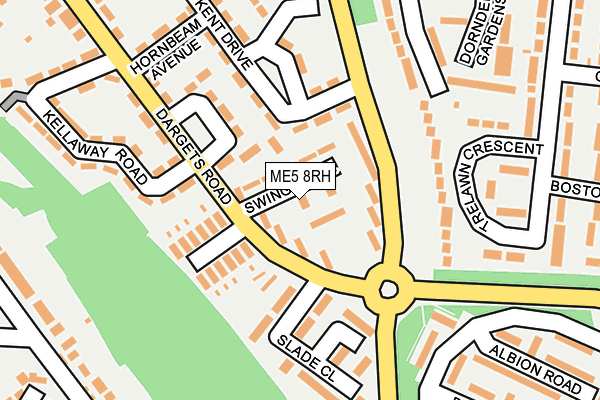 ME5 8RH map - OS OpenMap – Local (Ordnance Survey)