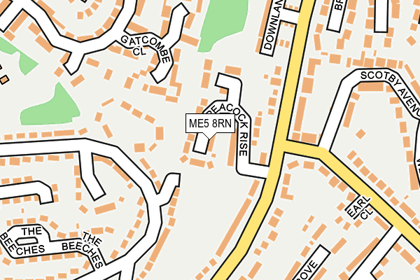 ME5 8RN map - OS OpenMap – Local (Ordnance Survey)
