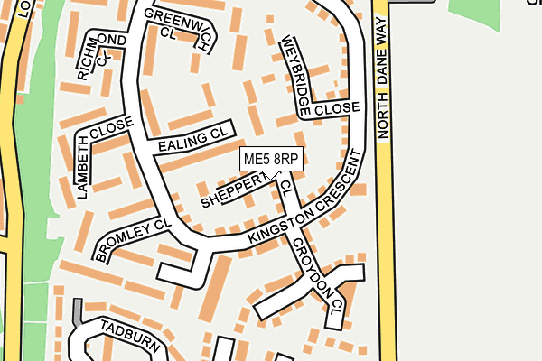 ME5 8RP map - OS OpenMap – Local (Ordnance Survey)