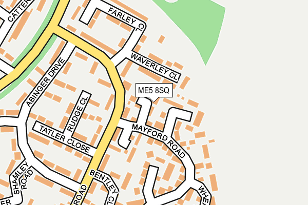 ME5 8SQ map - OS OpenMap – Local (Ordnance Survey)