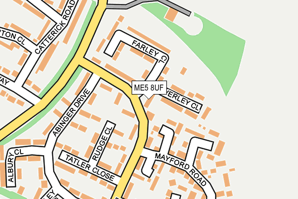 ME5 8UF map - OS OpenMap – Local (Ordnance Survey)