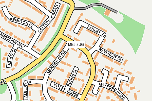 ME5 8UG map - OS OpenMap – Local (Ordnance Survey)