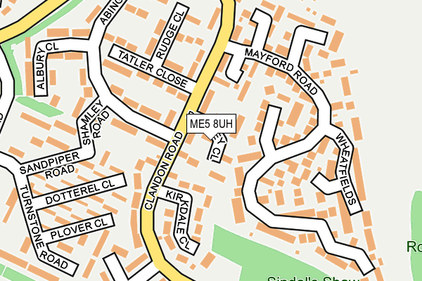 ME5 8UH map - OS OpenMap – Local (Ordnance Survey)