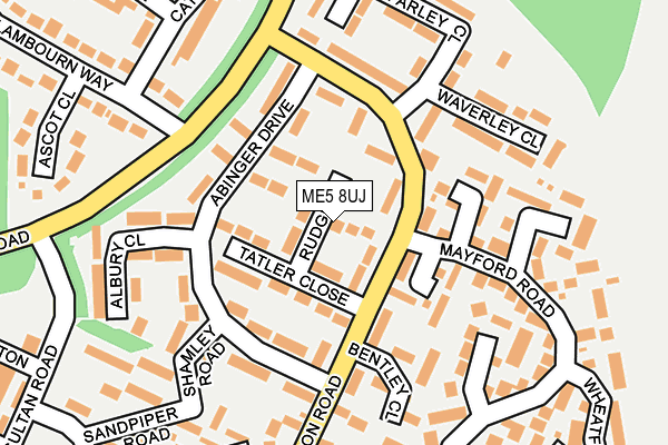 ME5 8UJ map - OS OpenMap – Local (Ordnance Survey)
