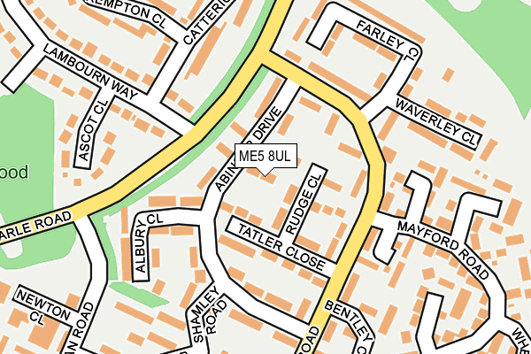 ME5 8UL map - OS OpenMap – Local (Ordnance Survey)