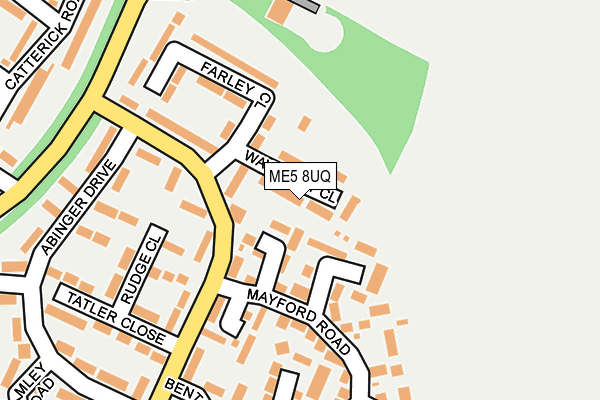 ME5 8UQ map - OS OpenMap – Local (Ordnance Survey)