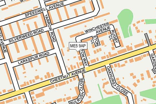 ME5 9AP map - OS OpenMap – Local (Ordnance Survey)