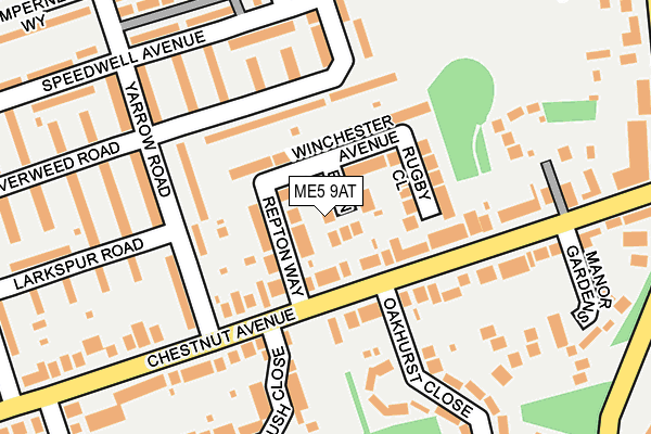 ME5 9AT map - OS OpenMap – Local (Ordnance Survey)