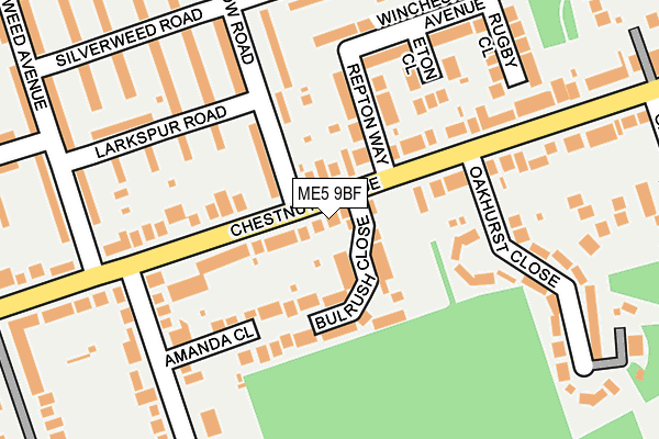 ME5 9BF map - OS OpenMap – Local (Ordnance Survey)