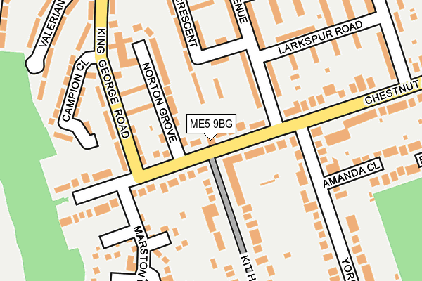 ME5 9BG map - OS OpenMap – Local (Ordnance Survey)