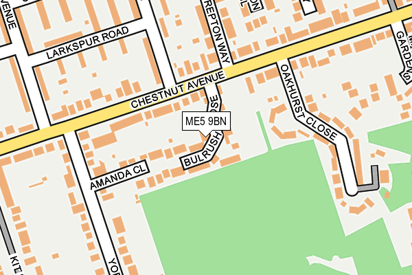 ME5 9BN map - OS OpenMap – Local (Ordnance Survey)