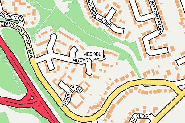 ME5 9BU map - OS OpenMap – Local (Ordnance Survey)