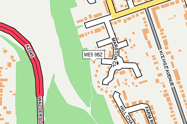 ME5 9BZ map - OS OpenMap – Local (Ordnance Survey)