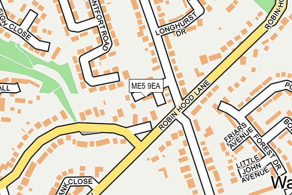 ME5 9EA map - OS OpenMap – Local (Ordnance Survey)