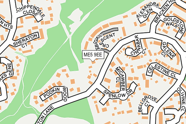 ME5 9EE map - OS OpenMap – Local (Ordnance Survey)