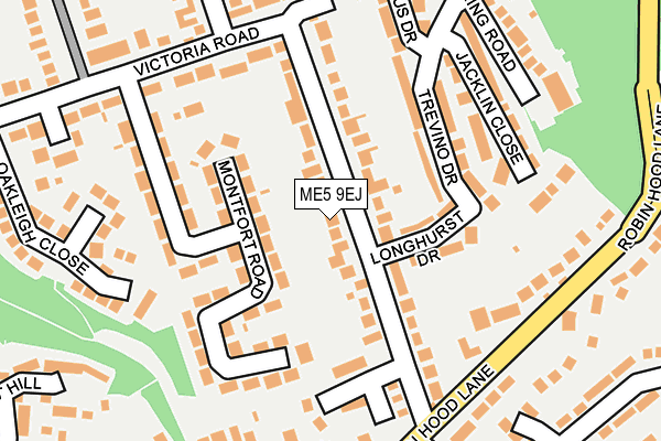ME5 9EJ map - OS OpenMap – Local (Ordnance Survey)