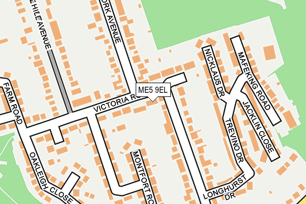 ME5 9EL map - OS OpenMap – Local (Ordnance Survey)