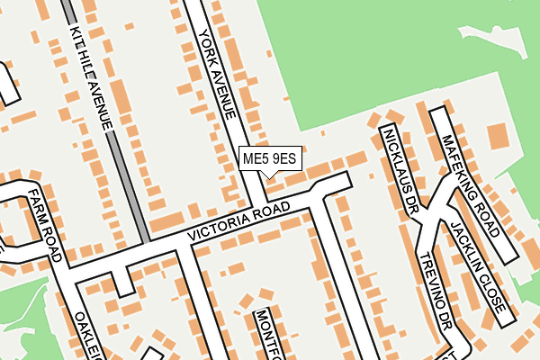 ME5 9ES map - OS OpenMap – Local (Ordnance Survey)