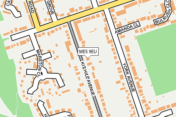 ME5 9EU map - OS OpenMap – Local (Ordnance Survey)