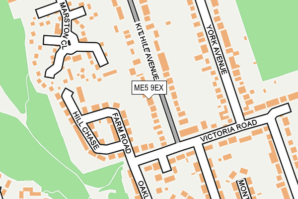 ME5 9EX map - OS OpenMap – Local (Ordnance Survey)