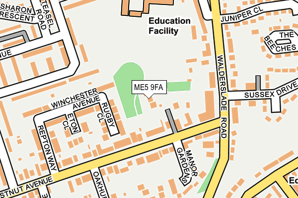 ME5 9FA map - OS OpenMap – Local (Ordnance Survey)