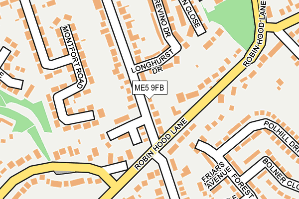 ME5 9FB map - OS OpenMap – Local (Ordnance Survey)
