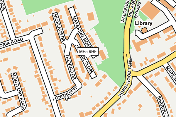 ME5 9HF map - OS OpenMap – Local (Ordnance Survey)