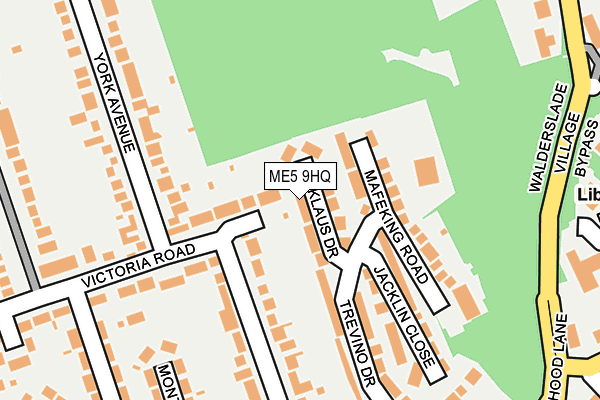 ME5 9HQ map - OS OpenMap – Local (Ordnance Survey)
