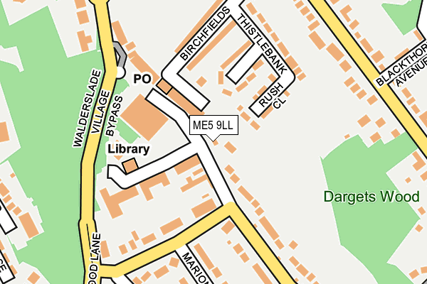 ME5 9LL map - OS OpenMap – Local (Ordnance Survey)