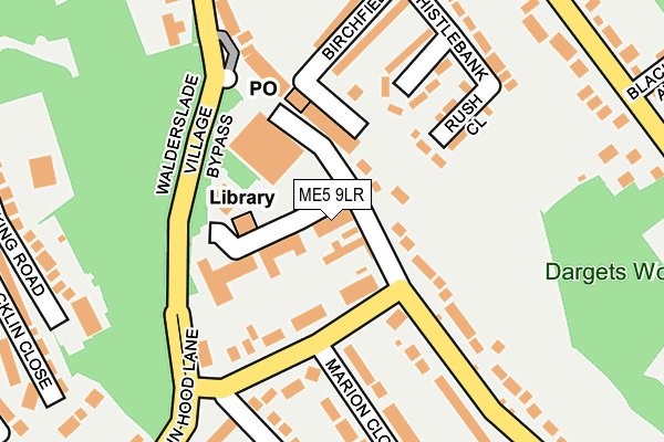 ME5 9LR map - OS OpenMap – Local (Ordnance Survey)