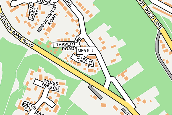 ME5 9LU map - OS OpenMap – Local (Ordnance Survey)