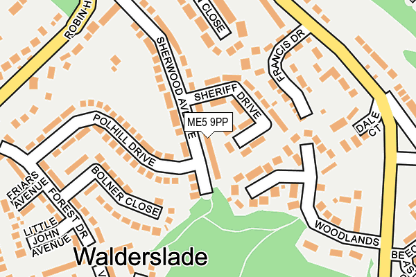 ME5 9PP map - OS OpenMap – Local (Ordnance Survey)