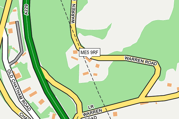 ME5 9RF map - OS OpenMap – Local (Ordnance Survey)