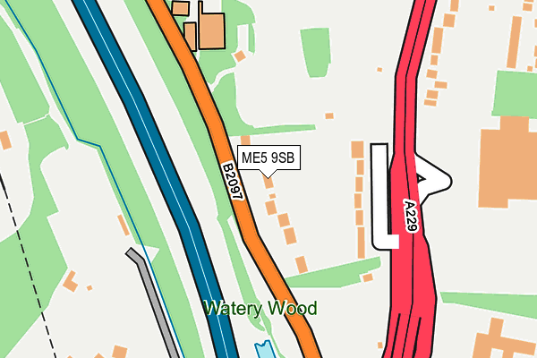 ME5 9SB map - OS OpenMap – Local (Ordnance Survey)