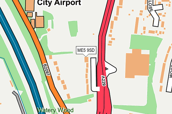 ME5 9SD map - OS OpenMap – Local (Ordnance Survey)