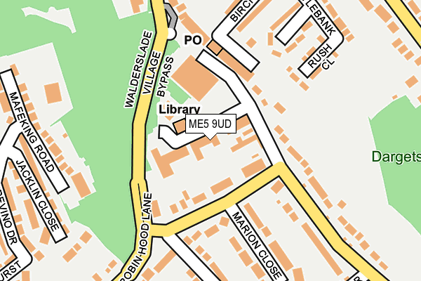 ME5 9UD map - OS OpenMap – Local (Ordnance Survey)