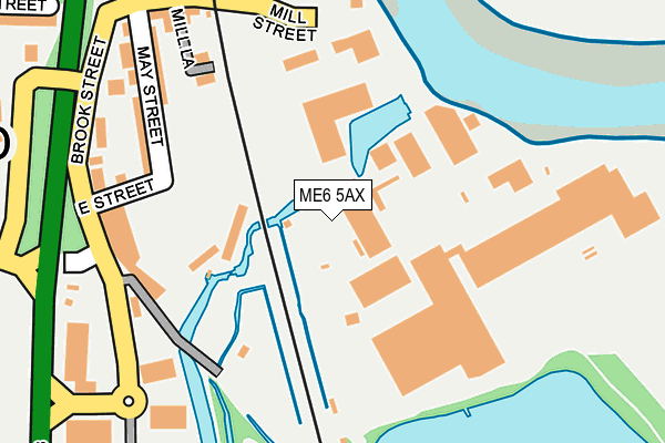 ME6 5AX map - OS OpenMap – Local (Ordnance Survey)