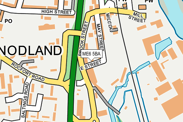 ME6 5BA map - OS OpenMap – Local (Ordnance Survey)