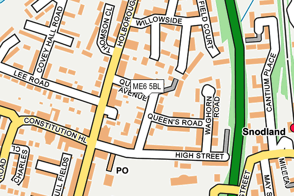 ME6 5BL map - OS OpenMap – Local (Ordnance Survey)