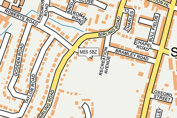 ME6 5BZ map - OS OpenMap – Local (Ordnance Survey)