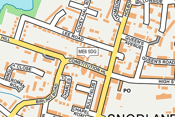 ME6 5DG map - OS OpenMap – Local (Ordnance Survey)