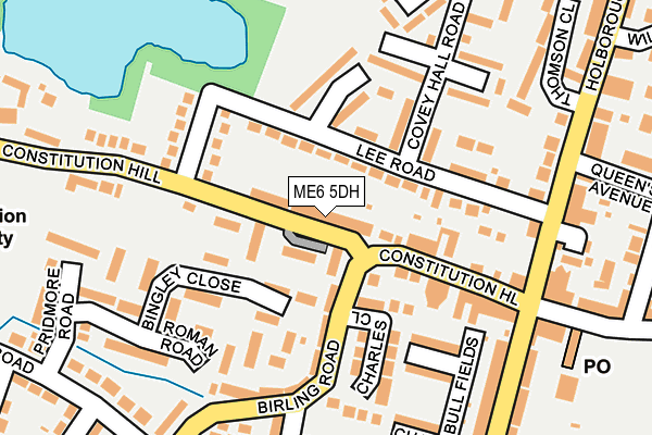 ME6 5DH map - OS OpenMap – Local (Ordnance Survey)