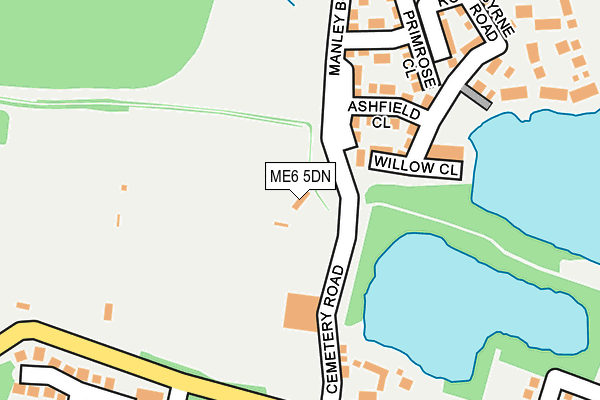 ME6 5DN map - OS OpenMap – Local (Ordnance Survey)