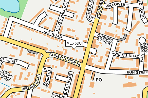 ME6 5DU map - OS OpenMap – Local (Ordnance Survey)