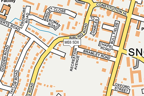 ME6 5DX map - OS OpenMap – Local (Ordnance Survey)
